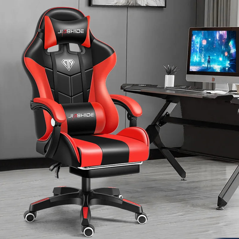 Modern Ergonomic Gaming Chair with Lumbar Support Versatile Office and Internet Cafe Seating Adjustable Computer Chair for Home