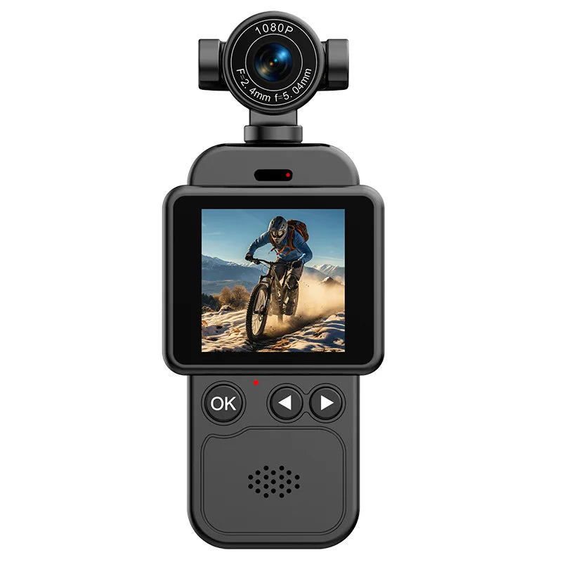 360° Handheld Chest Mount Action Cam 1080P HD Anti-Shake Wifi Portable Long Battery Life Full View Recording for Cycling