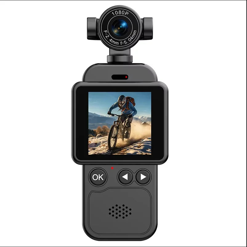 360° Handheld Chest Mount Action Cam 1080P HD Anti-Shake Wifi Portable Long Battery Life Full View Recording for Cycling