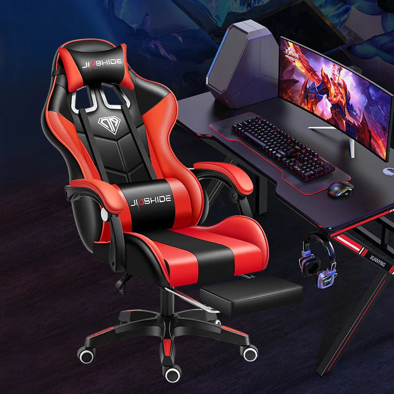 Modern Ergonomic Gaming Chair with Lumbar Support Versatile Office and Internet Cafe Seating Adjustable Computer Chair for Home