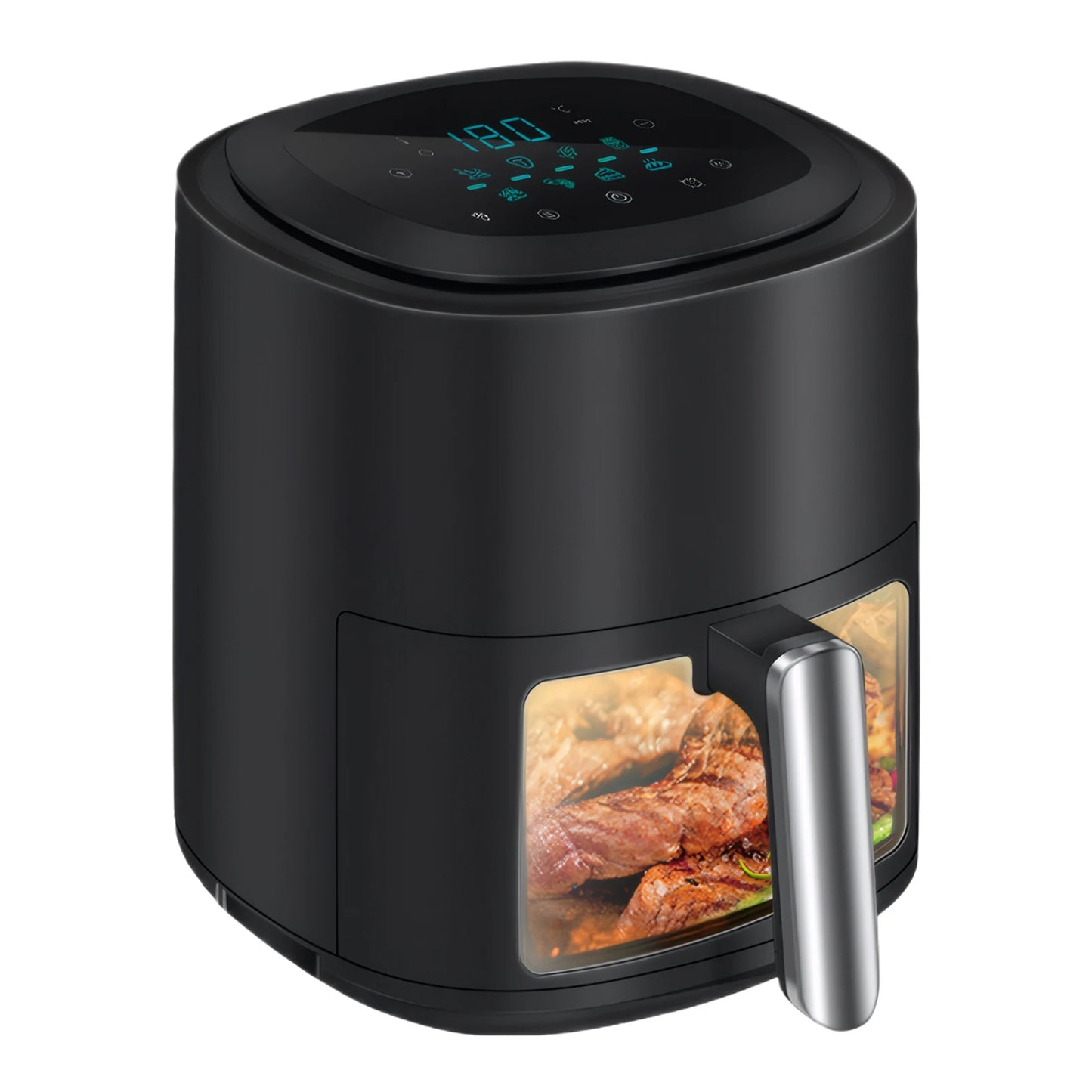 Air Fryer 12L Stainless Steel Visible Large Capacity Electric Oven Touch Screen Multifunctional Electric Fryer EU/US Plug
