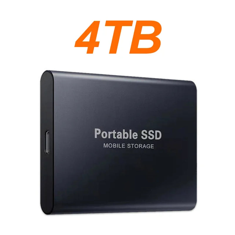 【Brand+】2026New External SSD 1TB/2TB/4TB Durable Portable Hard Disk High-Rate Original Solid-State Drive for Pc/Laptop/Phone/Mac