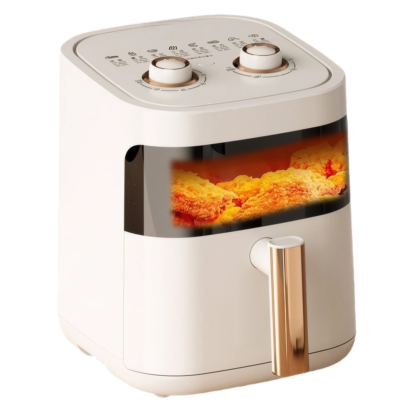 Air Fryer 12L Stainless Steel Visible Large Capacity Electric Oven Touch Screen Multifunctional Electric Fryer EU/US Plug