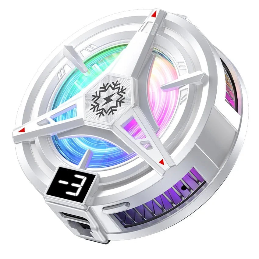 TL25 TL07 Semiconductor Phone Cooler 5V3A Powerful Cooling Magnetic & Clip 2-In-1 Digital Display for Gaming Live Broadcast