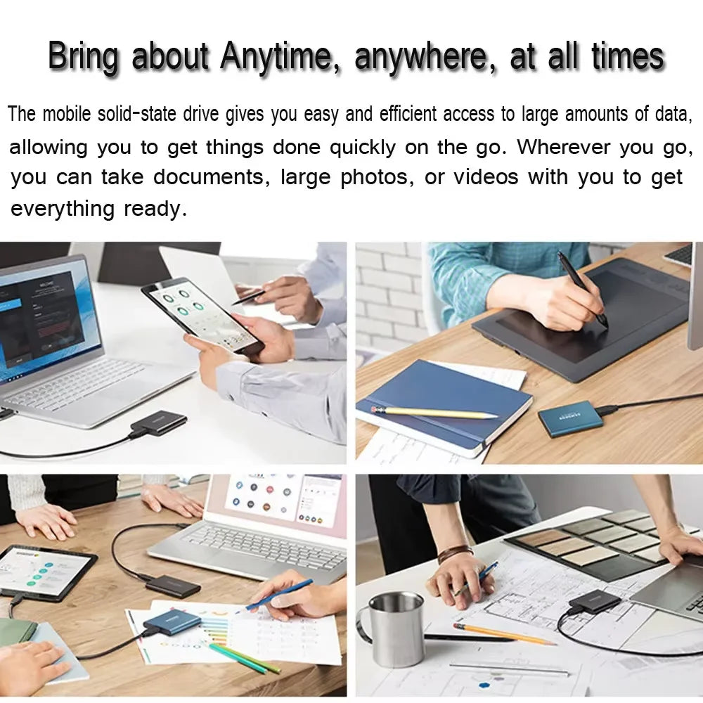【Brand+】2026New External SSD 1TB/2TB/4TB Durable Portable Hard Disk High-Rate Original Solid-State Drive for Pc/Laptop/Phone/Mac