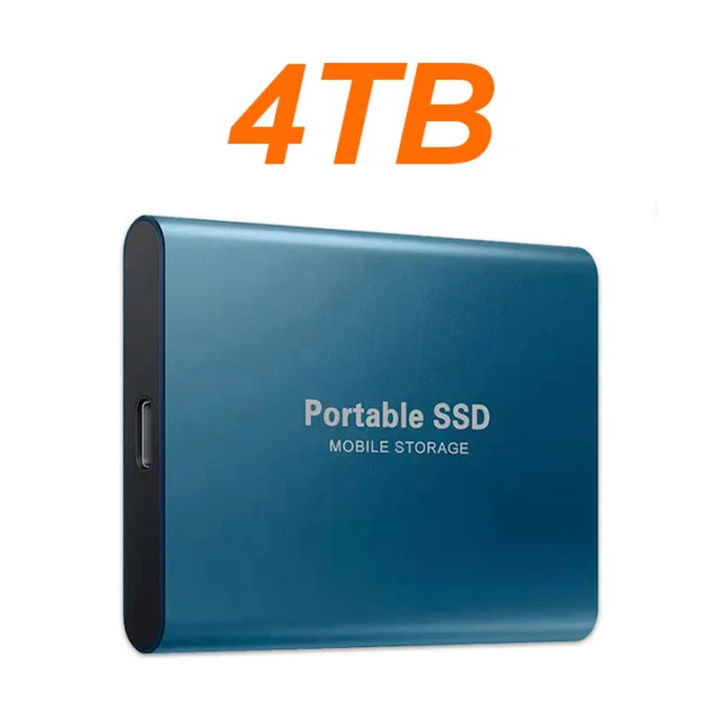 【Brand+】2026New External SSD 1TB/2TB/4TB Durable Portable Hard Disk High-Rate Original Solid-State Drive for Pc/Laptop/Phone/Mac