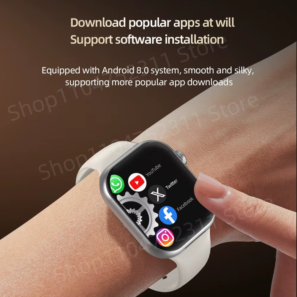 VP39 5G Smartwatch S11 plus 5G LTE Android 12.0 Smart Watch with 190° Rotating Camera GPS WIFI Compass Play Store Sim Card Slot