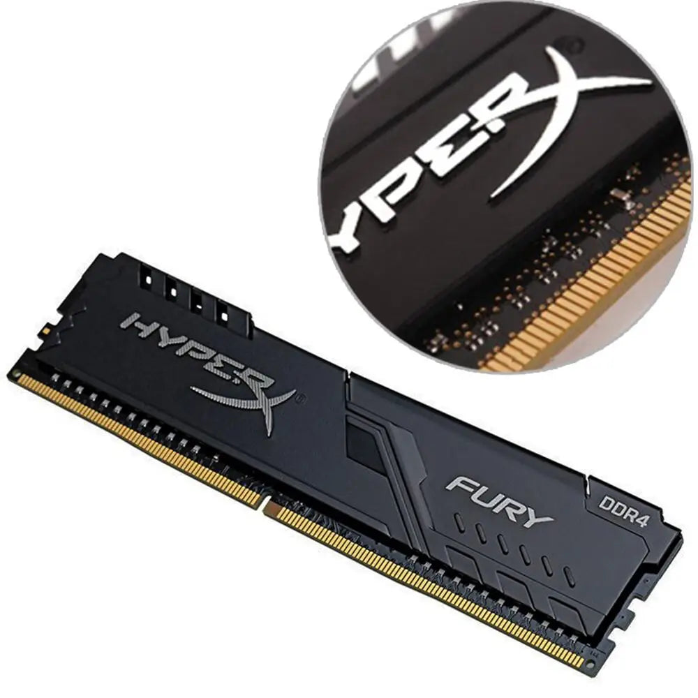 Hyperx Fury Memoria DDR4 8GB 16GB 4GB RAM 3200 2666 2400 2133Mhz Desktop RAM 1.2V DIMM PC-21300 PC-25600