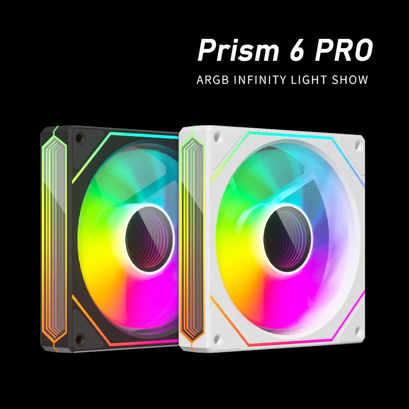 Prism 6 PRO Computer Chassis Fan 12Cm ARGB Motherboard Lighting Sync 4PIN PWM Quiet Cooling Fan