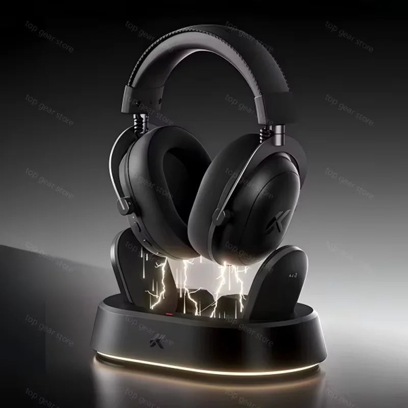 V9 Turbo + Wireless Gaming Headset 2000Mah Long Life Battery with Magnetic RGB Charging Dock 2.4G Low Latency Link