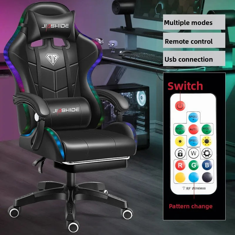 Modern Ergonomic Gaming Chair with Lumbar Support Versatile Office and Internet Cafe Seating Adjustable Computer Chair for Home