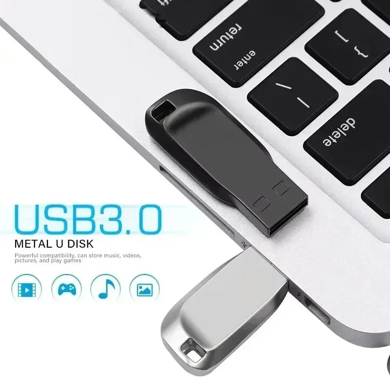 Flash Drive USB 3.0 Mini High Speed Metal Pendrive Stick Portable Drive Waterproof Memoria Storage 8GB U Disk Memory Stick